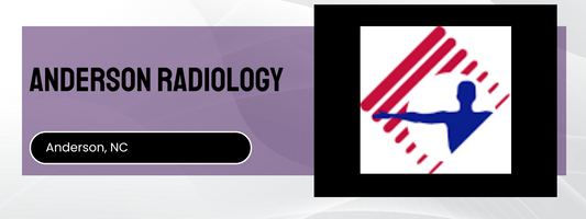 Anderson Radiology logo with a person icon on a purple background