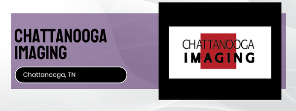 Chattanooga Imaging logo and text on a purple and black background