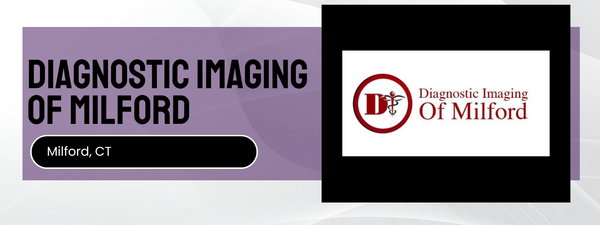 Diagnostic Imaging of Milford logo and text on a purple background