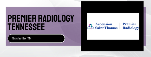 Promotional banner for Premier Radiology Tennessee with Ascension Saint Thomas logo.
