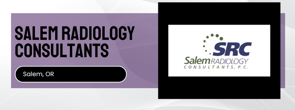 Salem Radiology Consultants logo and text on a purple and white background