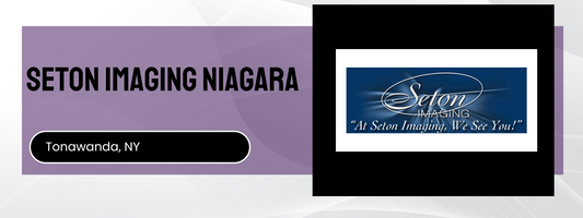 Seton Imaging Niagara logo and text on a purple background