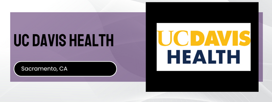 UC Davis Health logo with 'Sacramento, CA' text on a purple background