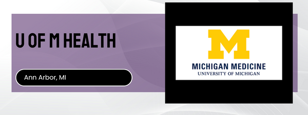 Logo of Michigan Medicine, University of Michigan on a purple and black background