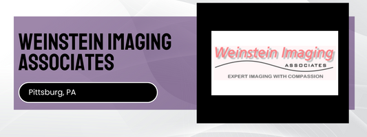 Weinstein Imaging Associates logo and text on a purple and white background