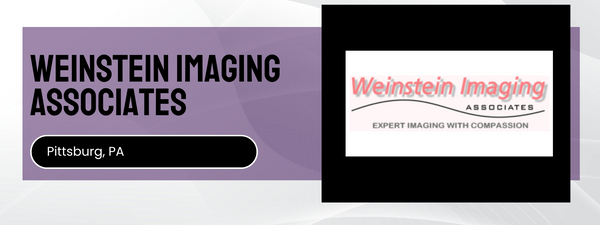 Weinstein Imaging Associates logo and text on a purple and white background