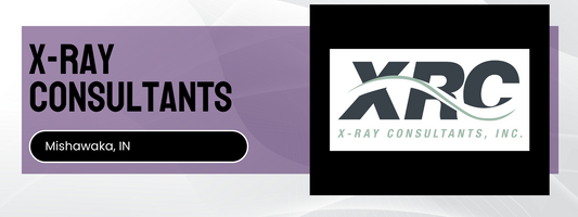 X-ray consultants logo with 'XRC' on a purple background